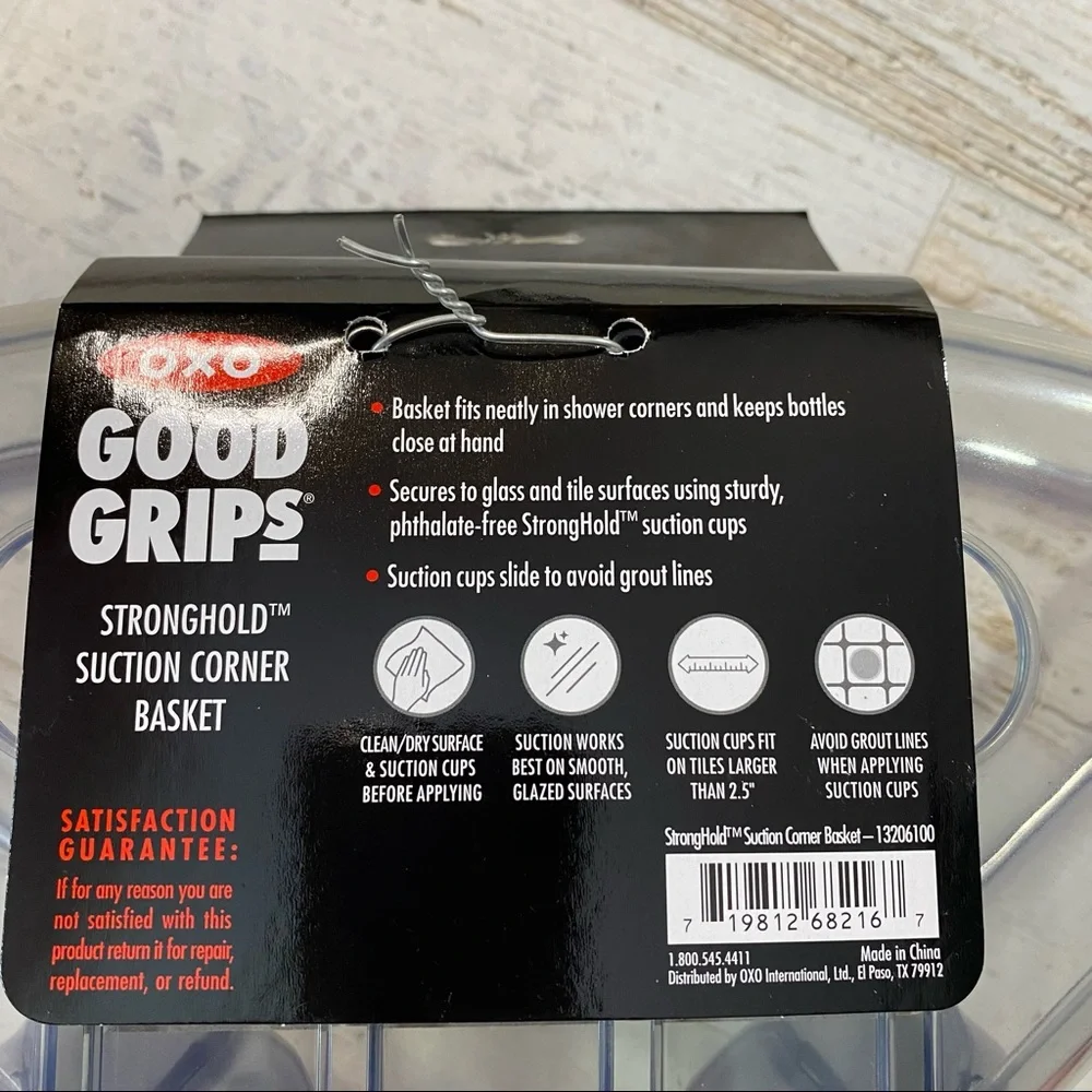 Good Grips Stronghold Suction Corner Basket